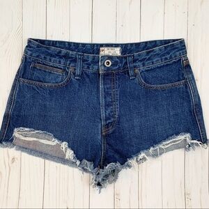 Free People Logan High Rise Cut Off Jean Shorts